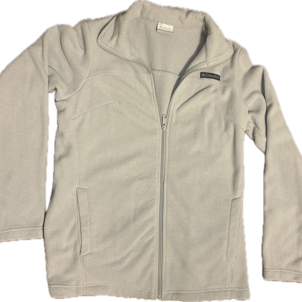 Woman's Benton Springs Columbia Soft light blue fleece zip up Jacket. Casual - Picture 2 of 5